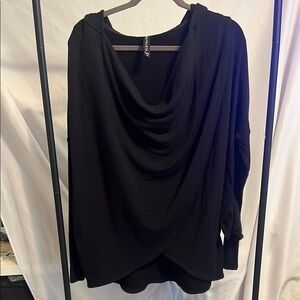 Athleta Purana Wrap Sweatshirt Hoodie – Size M (Black)